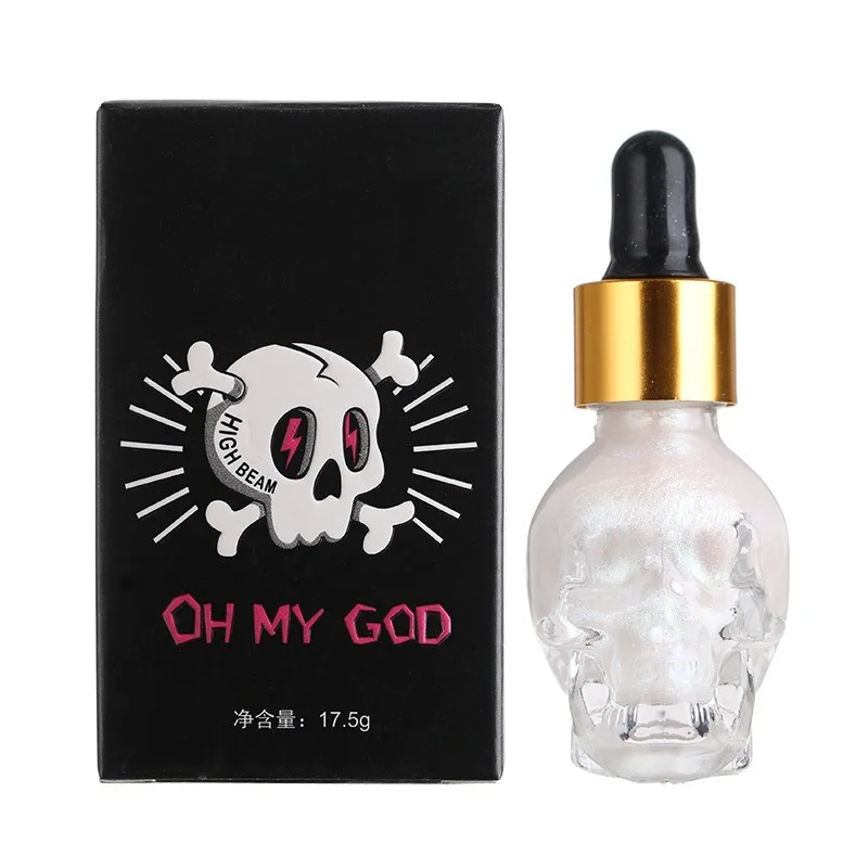 

2020 new Halloween Skull Sunscreen and Waterproof Feature liquid highlighter