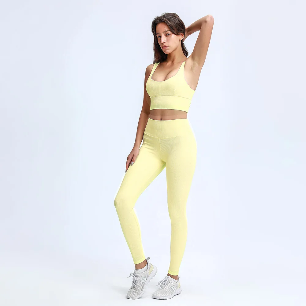 

New Arrival Women Leggings Set Workout Running Design Fitness Aria Sports Wear For Ladies