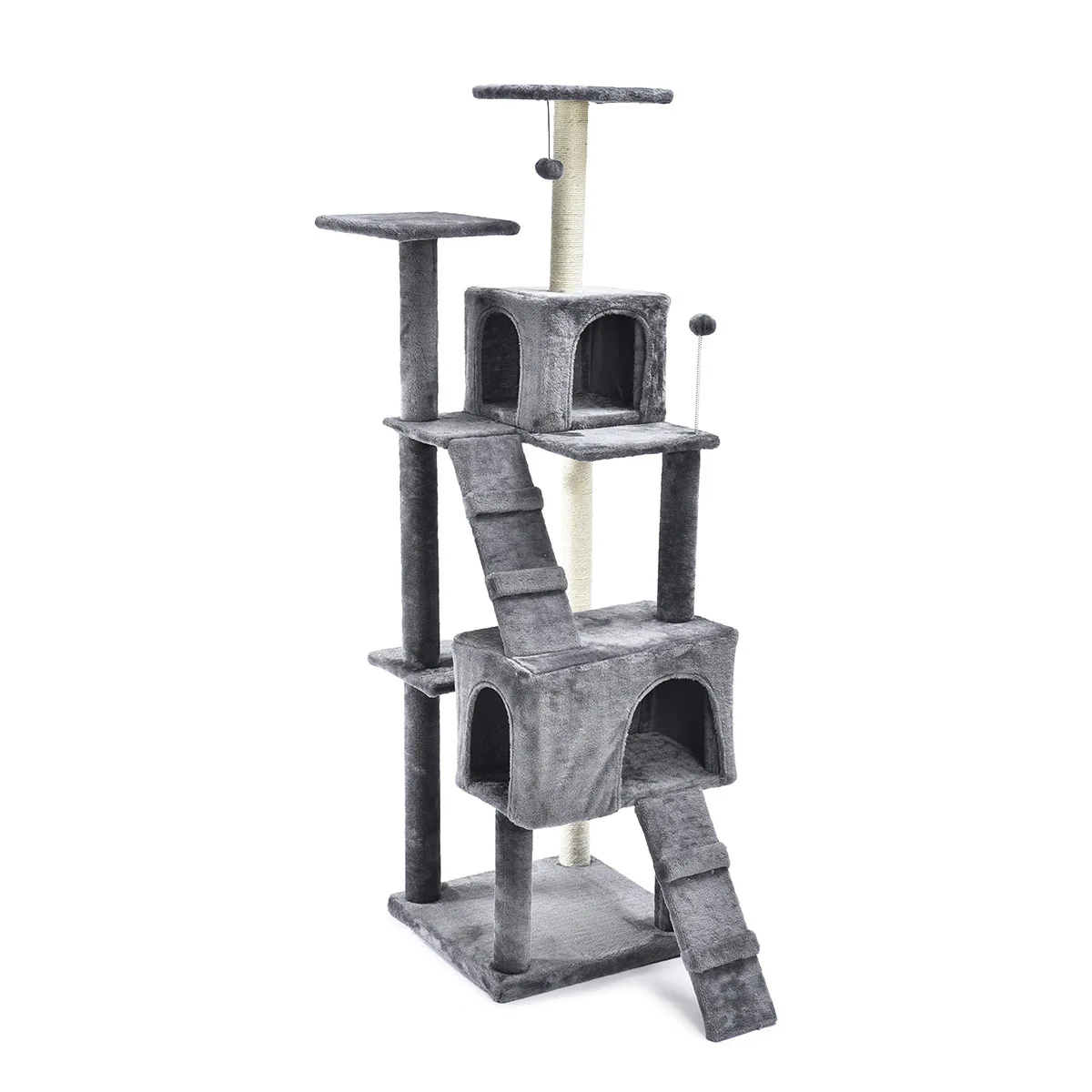 

Hot Cat Jumps Pole Five-tier Large Cat Climbing Frame Cat Tree Long