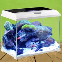 

SUNSUN new design nano view low iron glass mini fish aquarium with led lighting and filtration system for coffee table AT-350