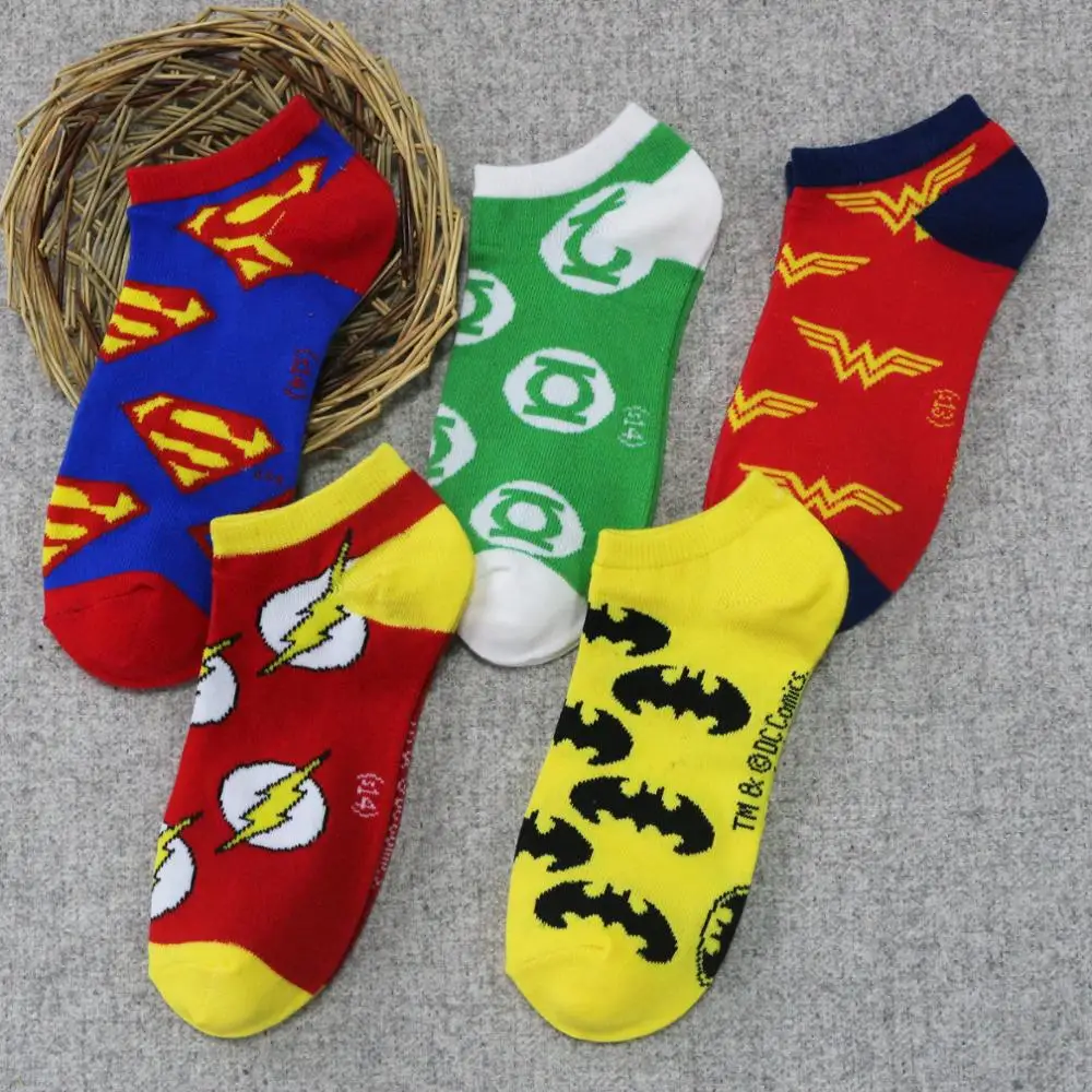 

Custom Patterns Designs Summer Boat sox socks Custom Cute Funny Happy Comics Hero short Ankle marvel Men Socks, Accept customized colours