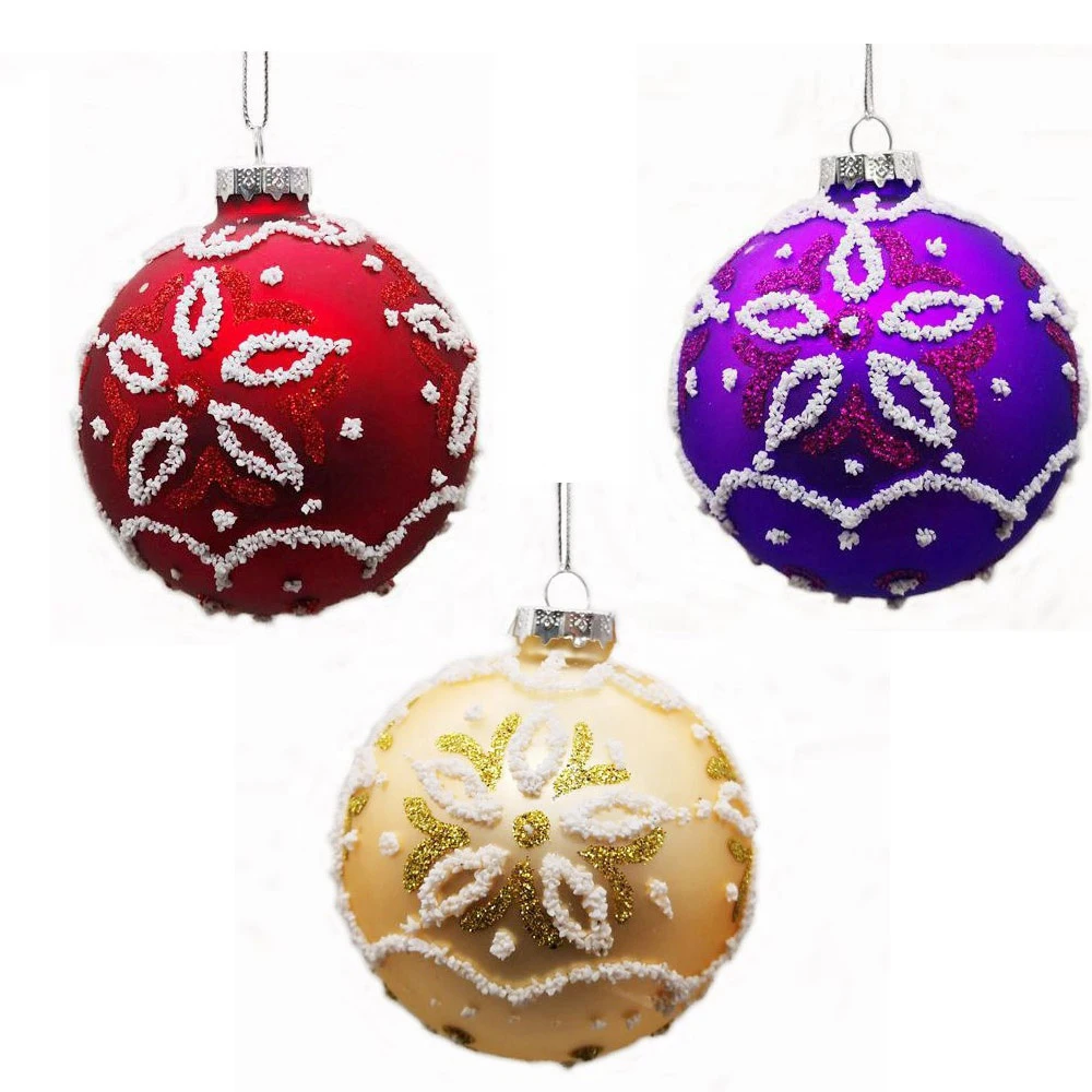 Metal Imitative Wholesale Shatterproof Ornaments Bulk Hand Made Vintage