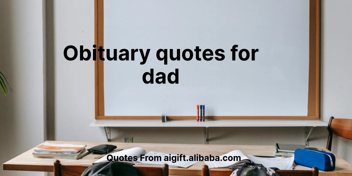 obituary quotes for dad