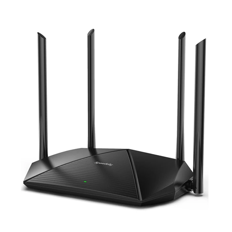 

wifi 6 router 802.11ax 1800Mbps quad core gigabit 2.4g 5g wifi router dual band, Black