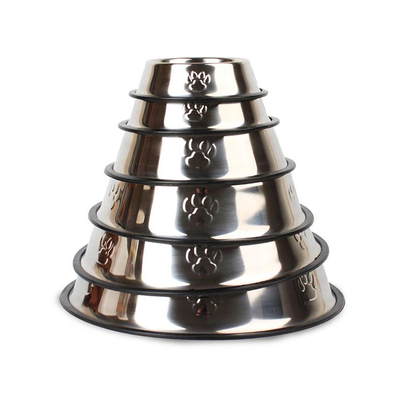 

Manufacturer Supply Wholesale Durable Stainless Steel Dog Pet Feeding Bowls