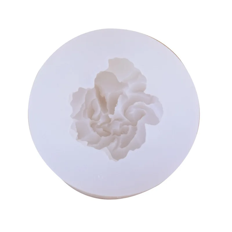 

carnation flower peony handmade soap silicone mold fondant diy baking cake decoration tools, As picture