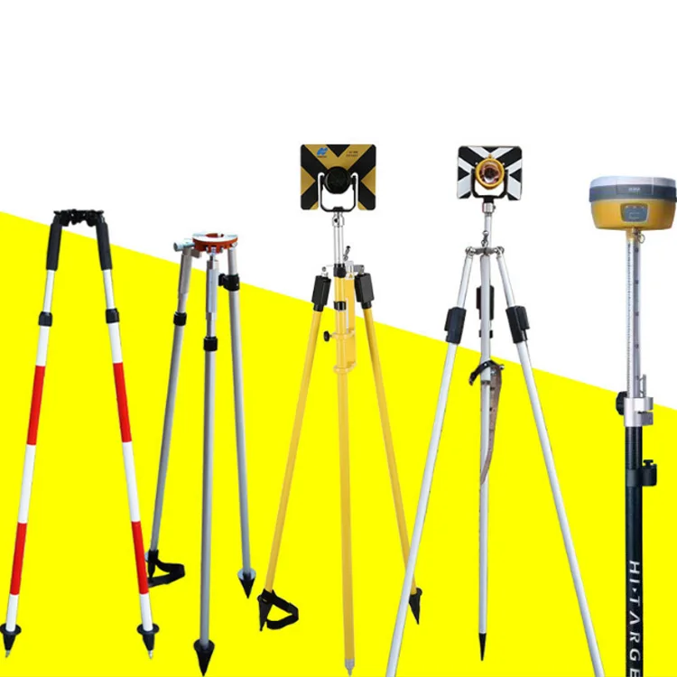 All Length Telescopic Aluminum Leveling Staff Surveying Pole Survey Accessories Survey Rod Range