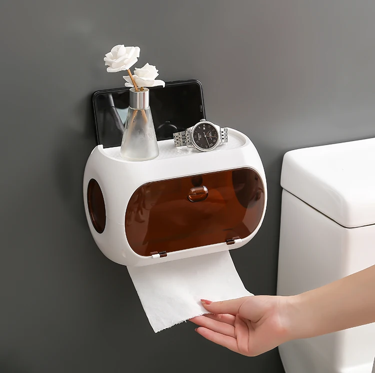 Bathroom Toilet Paper Storage Box Waterproof Tissue Holder Napkin Box