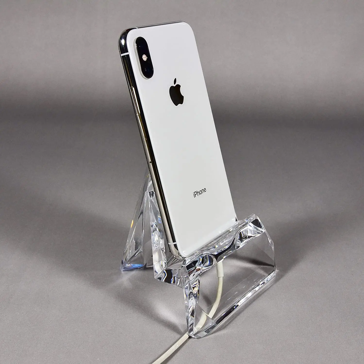 

Clear Acrylic Cell Phone Holder Mobile Phone Stand Tablet Stand Office Supplies Stationery Organizer Desk Accessories, Transparent