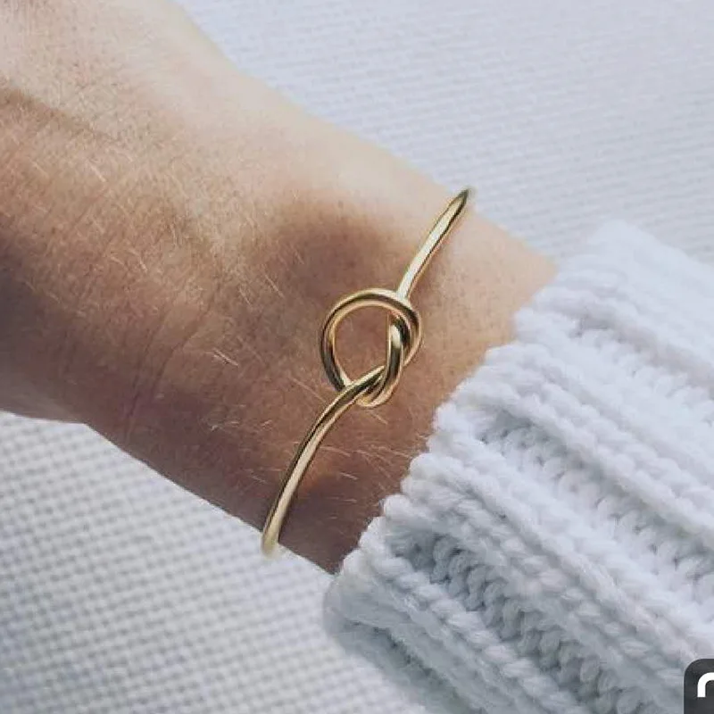 

High End Knot Cuff Bracelet Bangle Bracelet Stainless Steel Jewelry