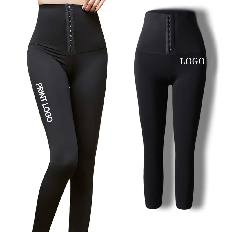 

Black Slimming Body Shaper Custom Workout High Waist Trainer Corset Leggings For Women