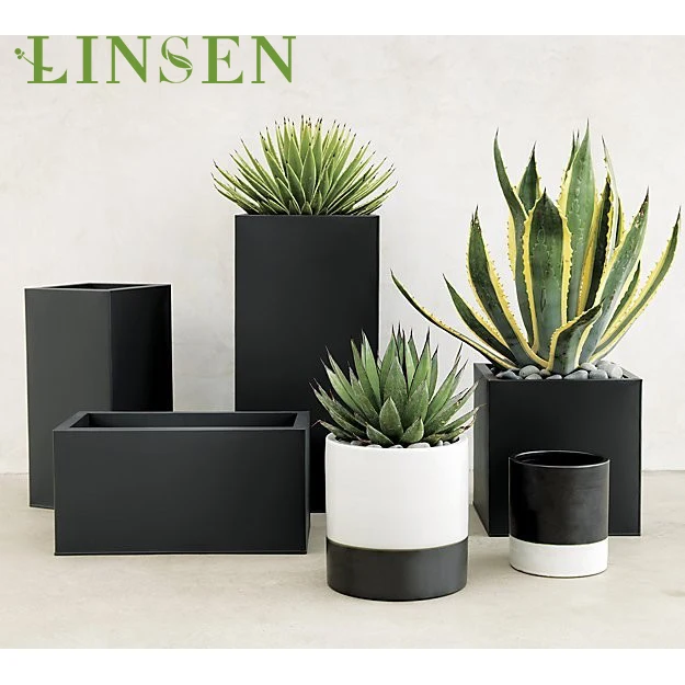 

Modern Garden Decoration indoor Living Room cheap metal Flower Pot With Stand