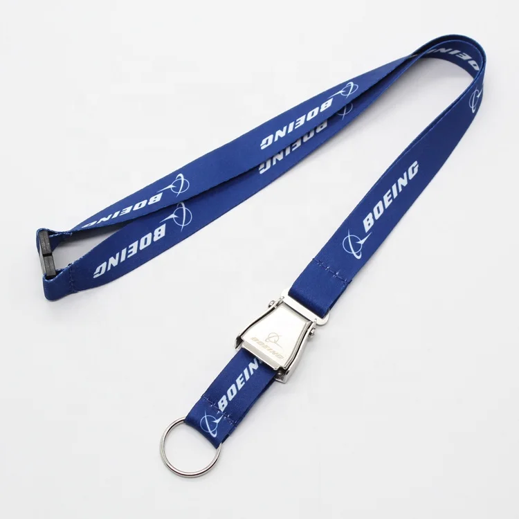 Seatbelt Buckle Lanyards For Aviation,Airbus Lanyard With Laser Logo ...