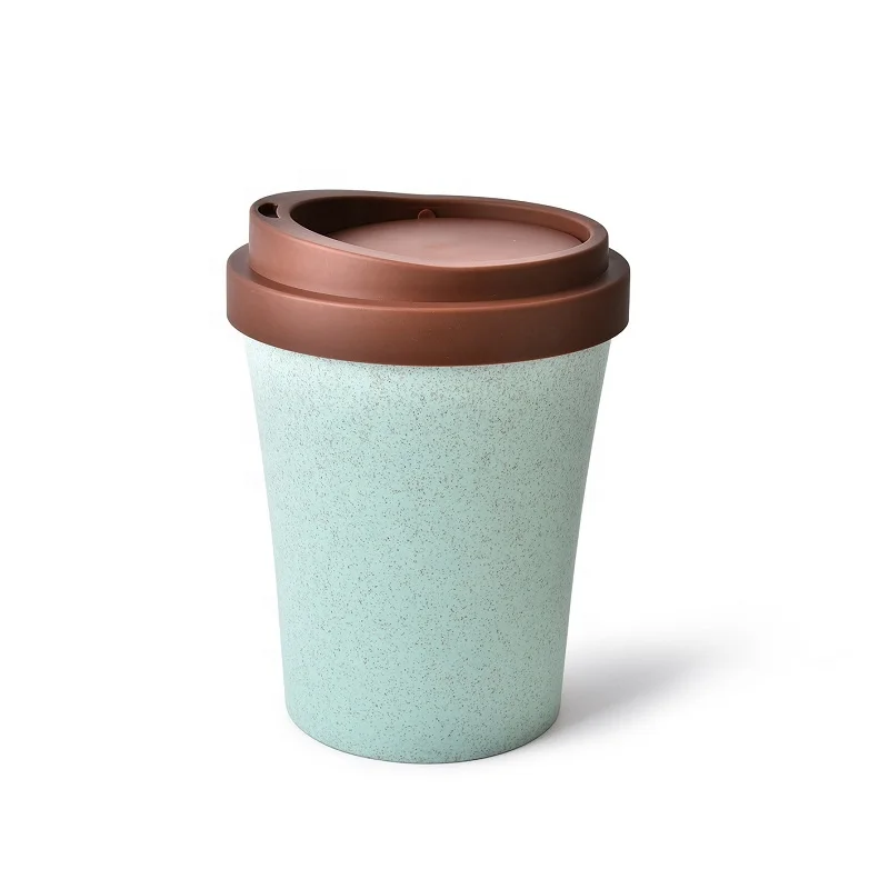 

Creative household desktop trash bin wheat straw with cover cylindrical portable small office storage bucket