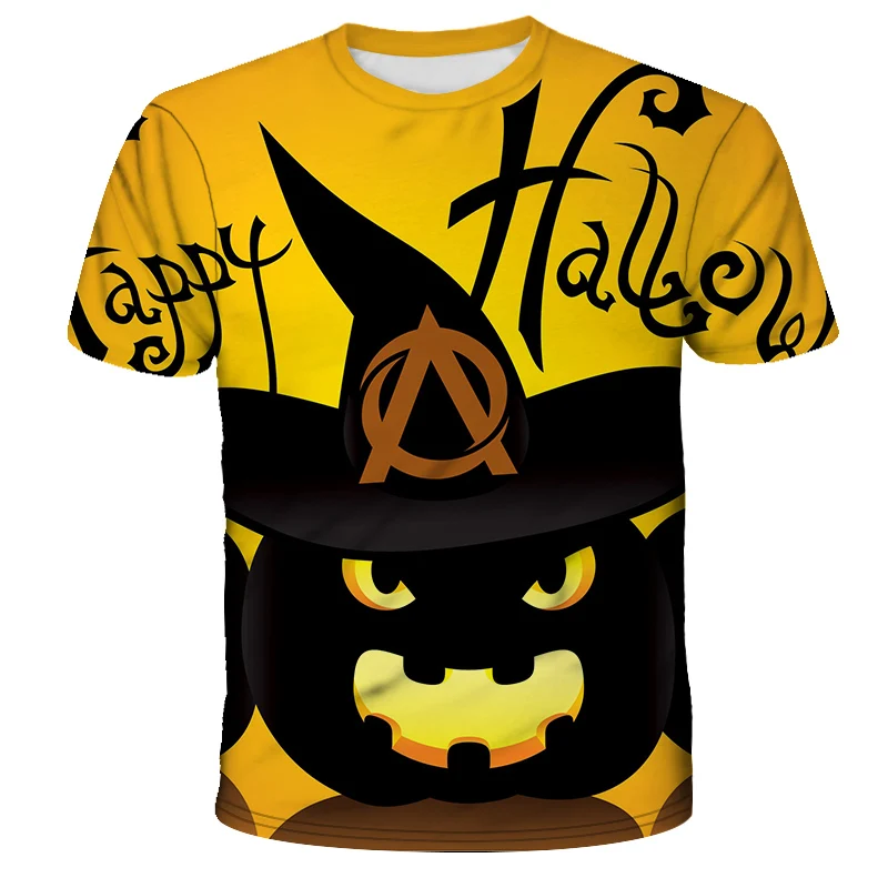 

Fashion cool pumpkin head design 3D T shirt