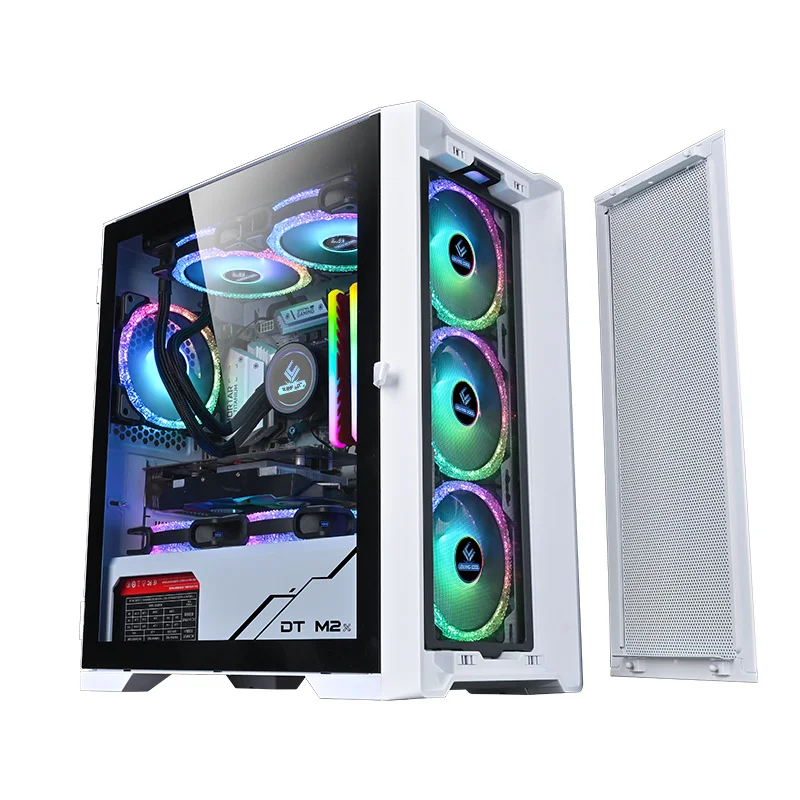 

Factory OEM Custom Computer PC Case Gaming Cabinet Support ITX/Micro-ATX Motherboard with RGB Cooling Fans Computer Case