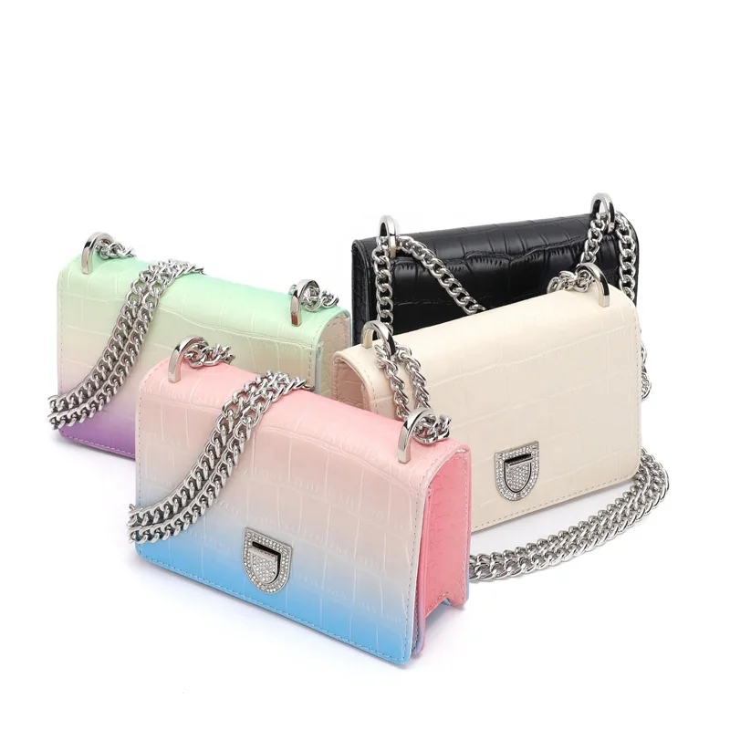 

2021 New Arrival Fashion Designer Luxury Handbags For Women Shoulder Crossbody Handbag For Ladies Hand Bags, Black,apricot,rainbow,gradient color or customized color