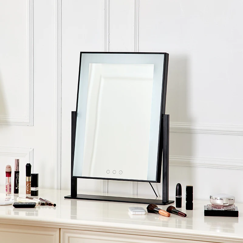 

Makeup Mirror HollyWood Style Led Lights Vanity Girl Cosmetic Mirror, Black