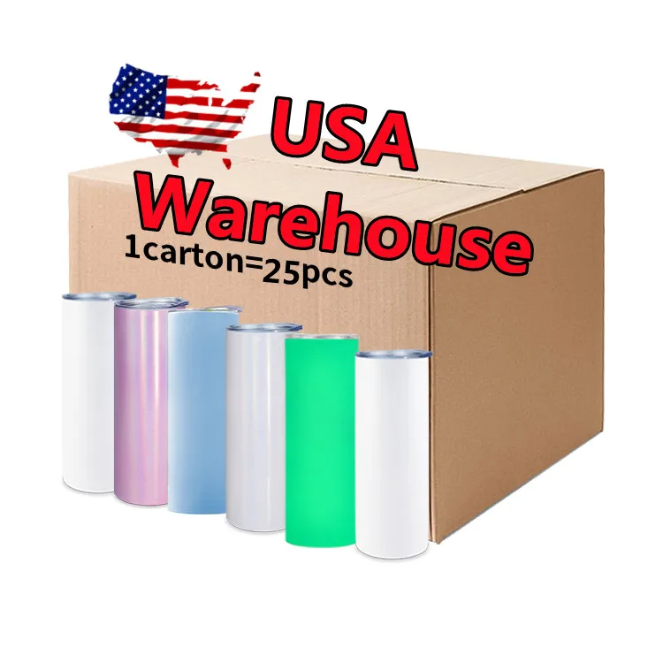 

USA Warehouse 20oz color changing sublimation blank glow cups glitter UV tumbler cup mug, Customized color acceptable