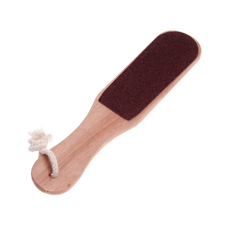 

Wooden Handle Double-Sided Pedicure Foot File/Callus Remover Foot Rasp Wood Foot File, Natural