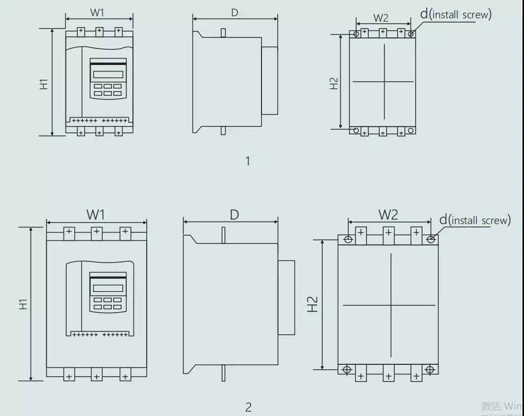 Single Phase Motor Soft Starter For 11kw 50hz/60hz Soft Motor Starter