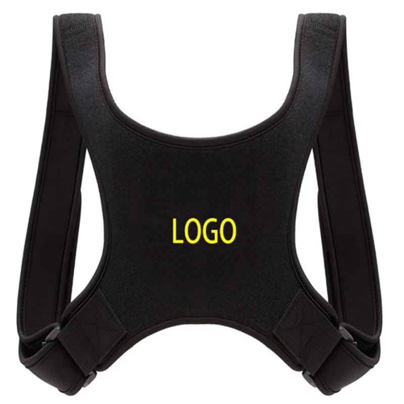 

hot selling improved adjustable back posture corrector for women and men upper back, Black