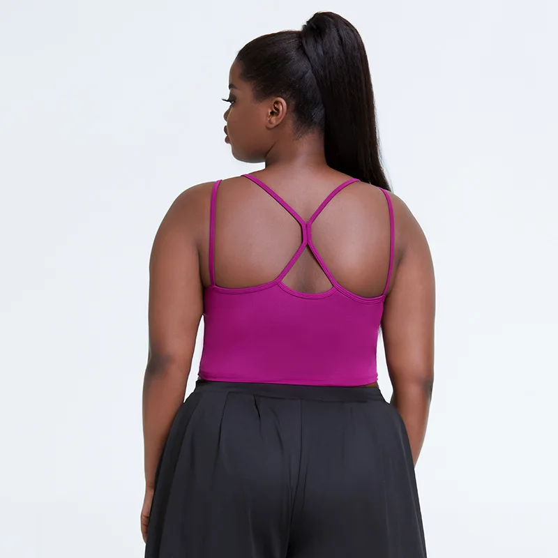

High impact push up tops plus size sports bra plus size women gym wear