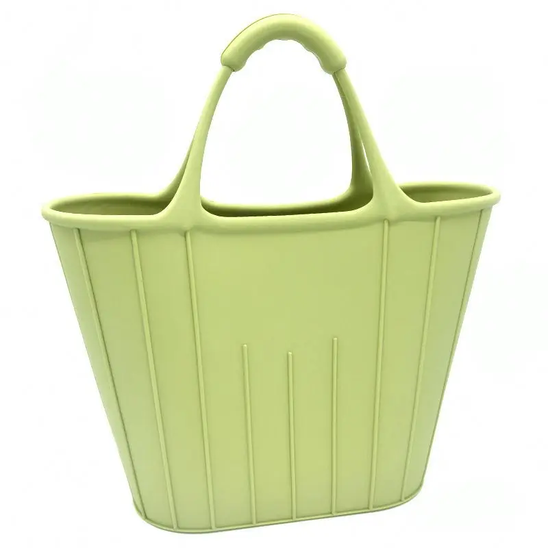 

custom fashion silicone ladies shopping bag