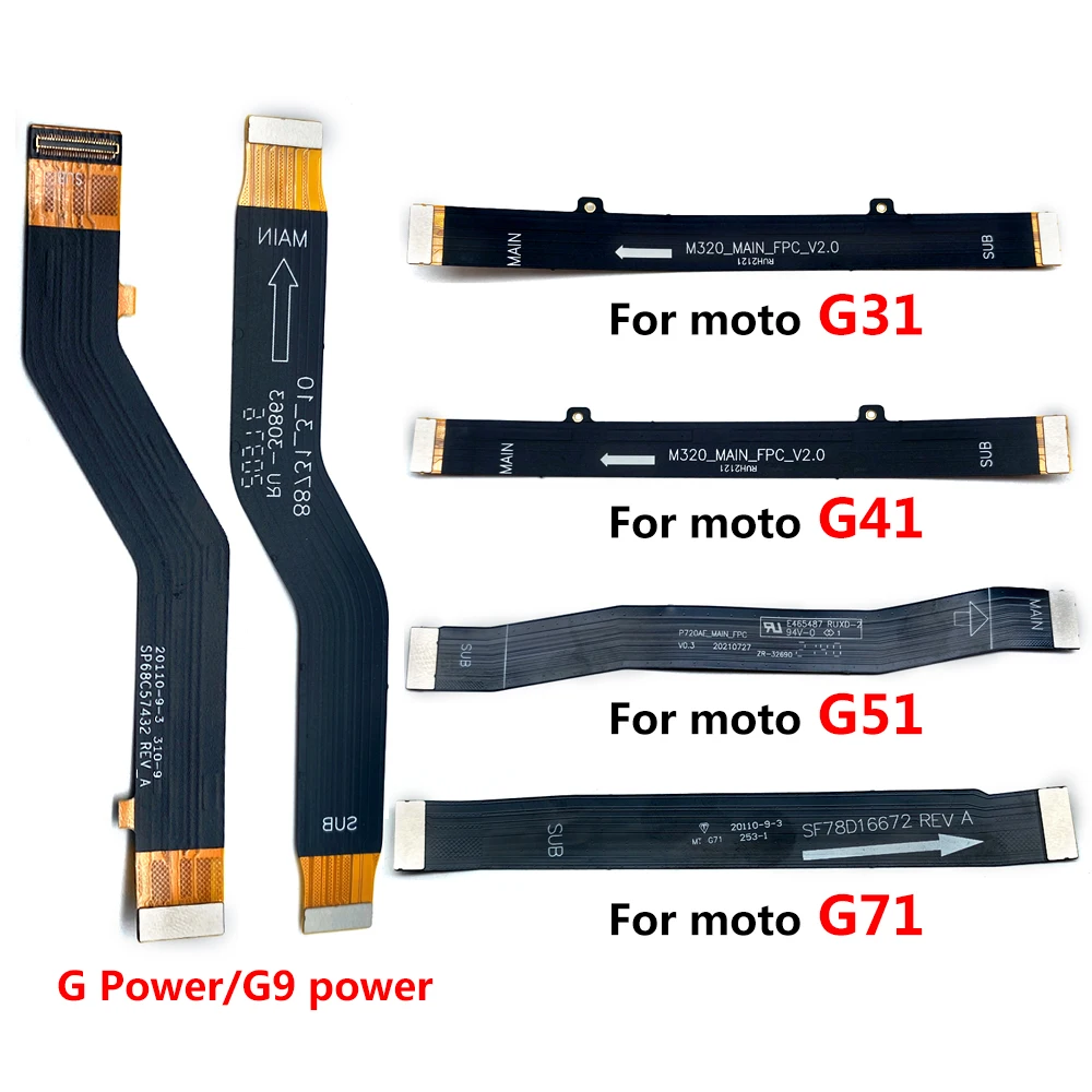 Wholesale Main Board Connector Flex Cable For Moto G100 G71 G60 G62 G50 G52 G31 G41 G42 G9 Power Play Plus G 5G 2021 Replacement