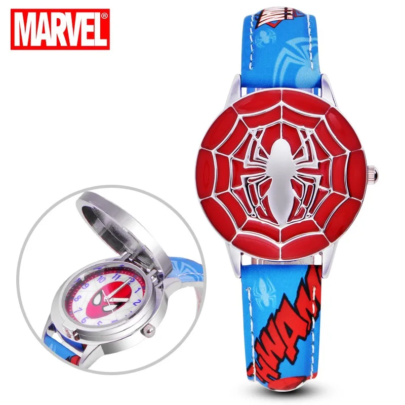 

New 2021Marvel children's cartoon kids boy super hero Stitch quartz Spider-Man watch