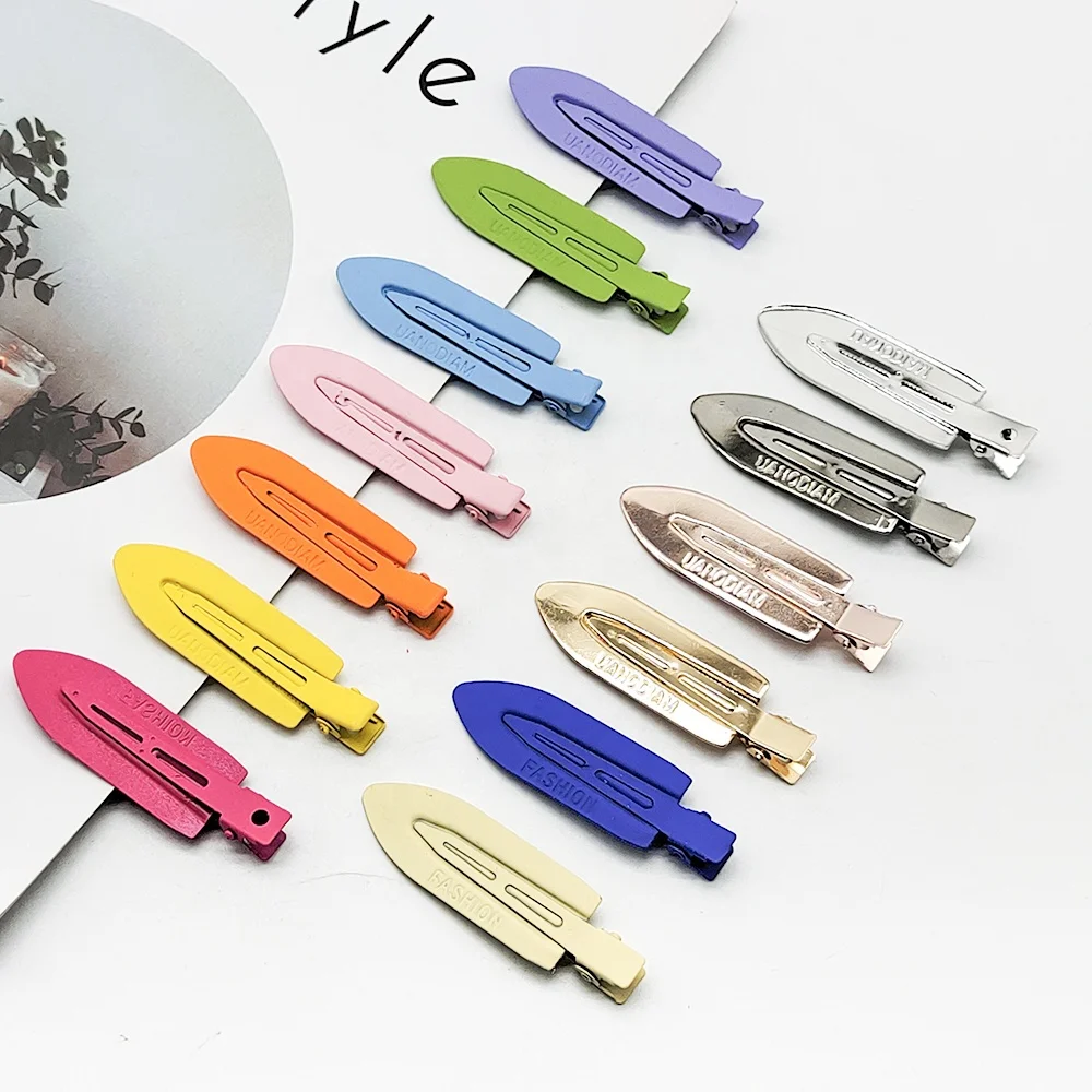 

MIO Wholesale Daily Hairdressing Metal Hair Pins Gold Makeup No Crease Bend Creaseless Hair Clips Hairpins For Women