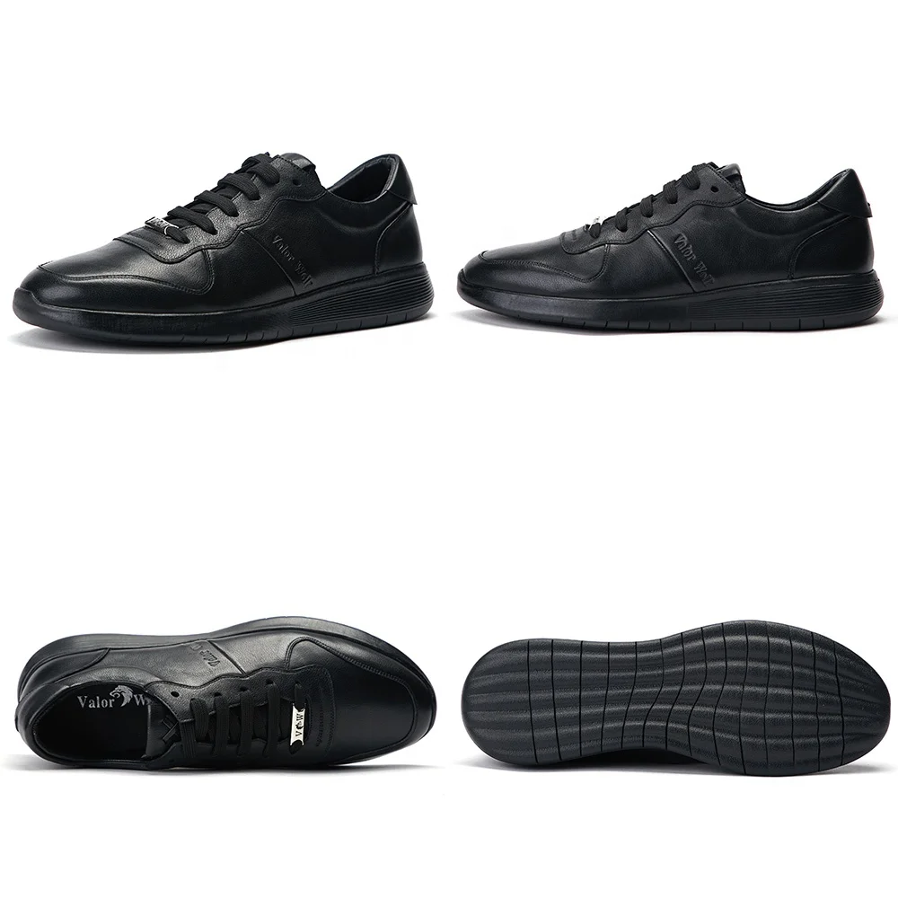 
latest high quality genuine cow leather breathable insole soft rubber outsole leather casual shoes for men 