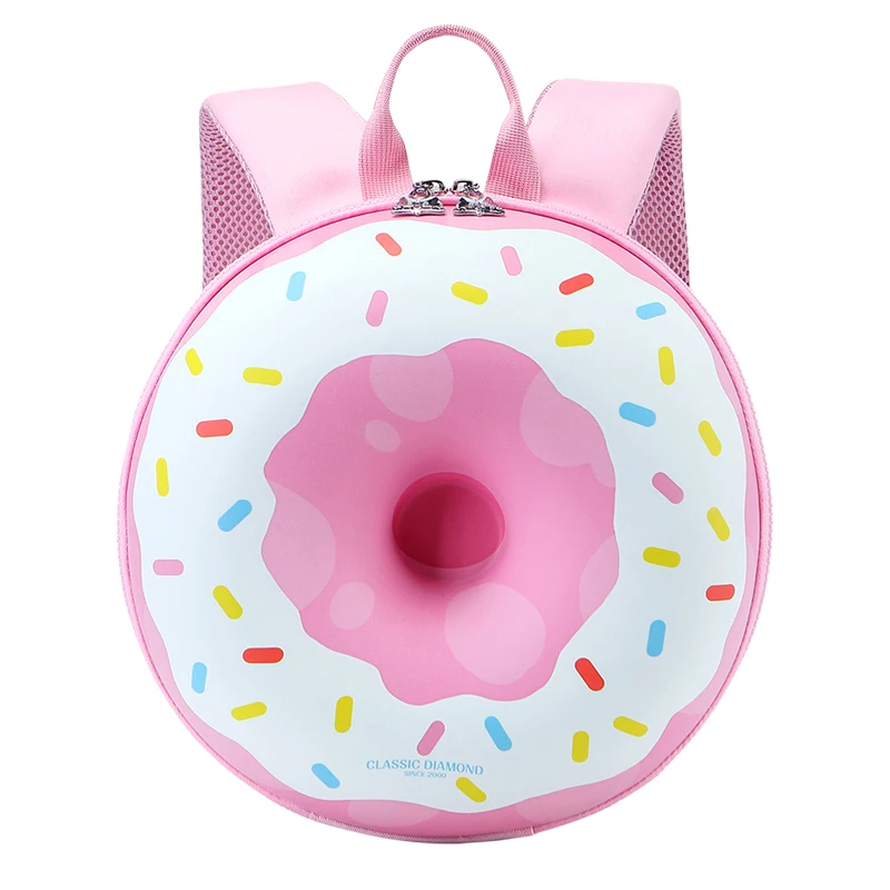 

In Stock Sweet Donut Kindergarten Pink Blue Boys Girls Little Kids School Backpacks