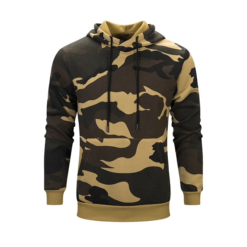 

2021 Spring and Autumn new hoodie men's Hoodie men's camo plus thick cashmere hoodie casual large size, Custom colors