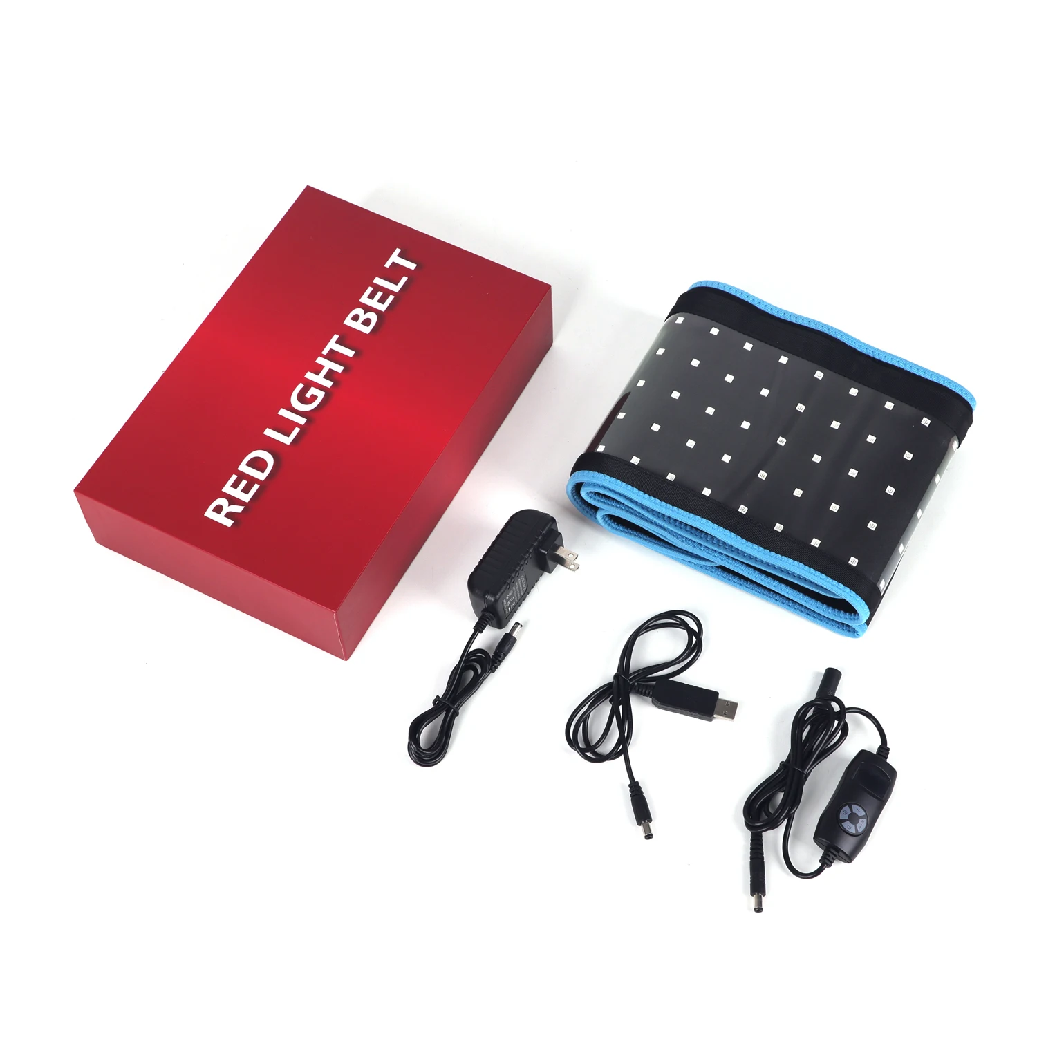 

US stock Free ship Infrared Red Light Therapy device Led Therapy Pad Wrap For Back Muscle Pain Relief Red Light Therapy belt, Black