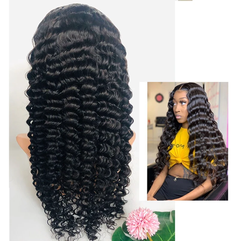 

Pre Plucked Full Lace Human Hair Wigs With Baby Hair 180 Density Lace Front Wig, Oem