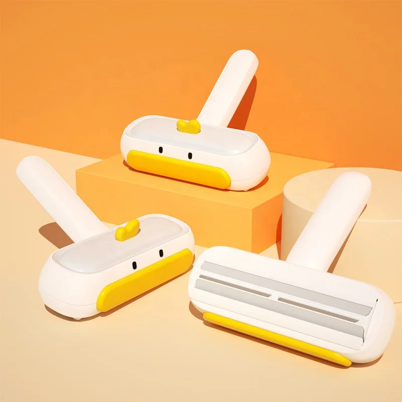 

New Design Cute Duck Pet Fur Remover Reusable Dog Cat Hair Removal Roller For Bed Carpet Sofa Pet Hair Remover