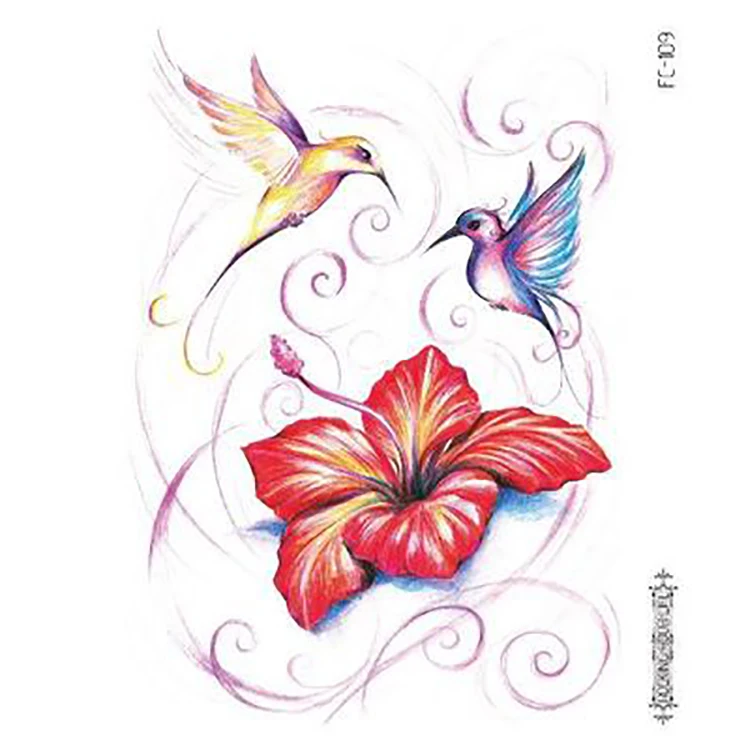

New Waterproof Color Small And Beautiful Sexy Clavicle Flower Tattoo Stickers