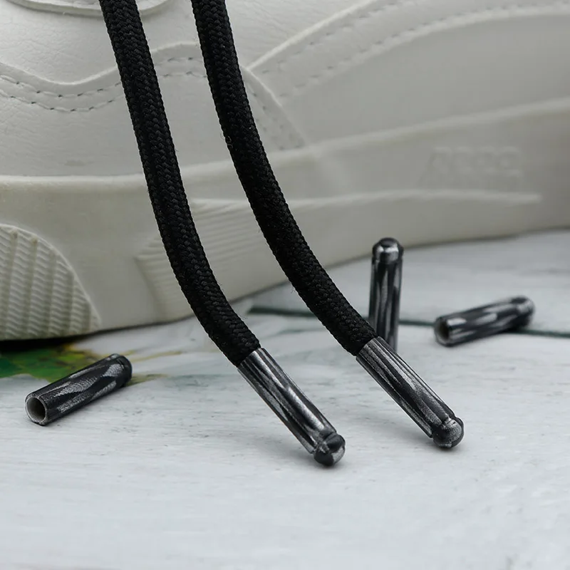 

Coolstring Manufacturer High Quality converse Shoe Accessories Black And White Metal Aglets For jordans And yeezys Shoes