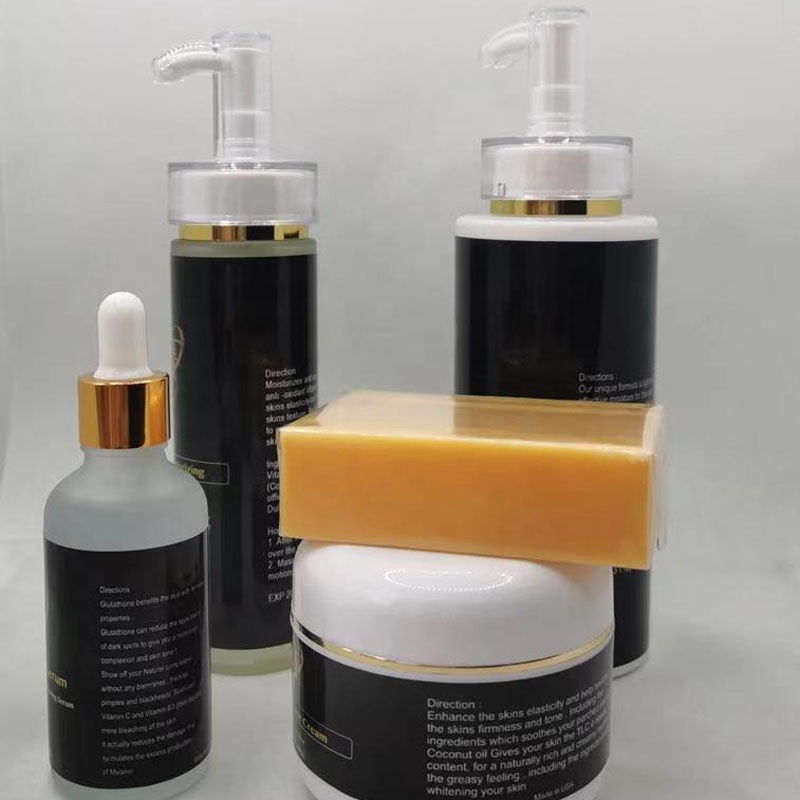 

fast whitening brightening set face cream gultathione serum papaya soap and body oil, Milk white