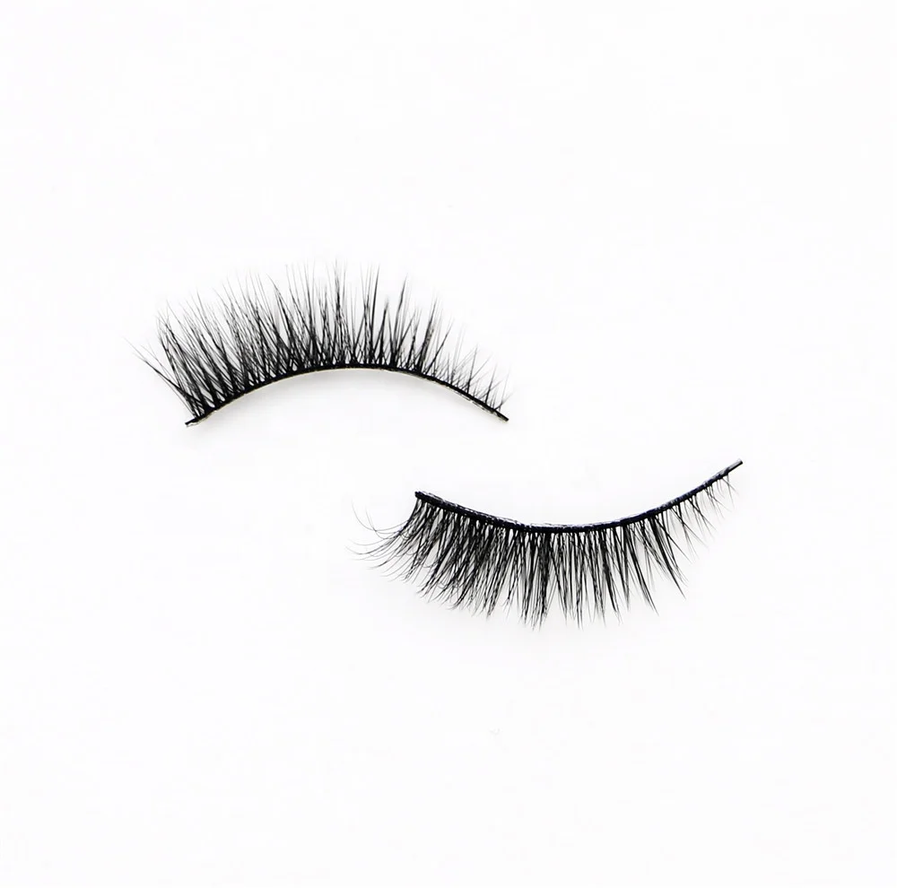 

3D False Eye Lashes Wholesale Natural Thick Lengthened Black 5 pairs/set Long Fiber Stiff Stem Eyelashes