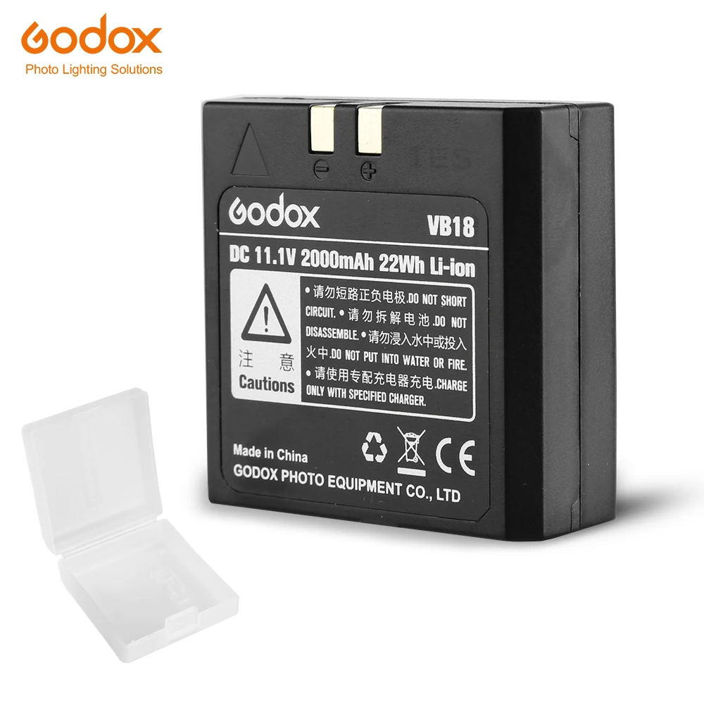 

Godox VB18 11.1V 2000mAh 22Wh Lithium-ion Li-ion Battery for Ving V850 V860C V860N Flash Speedlite (VB-18 Battery), Other