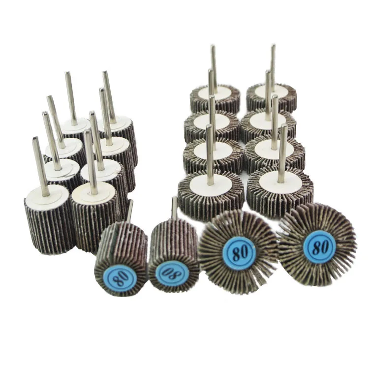 

SATC Grinder Accessories Aluminum Oxide Shank Mounted Flap Wheels for Drill, Grinder, Rotary Tool