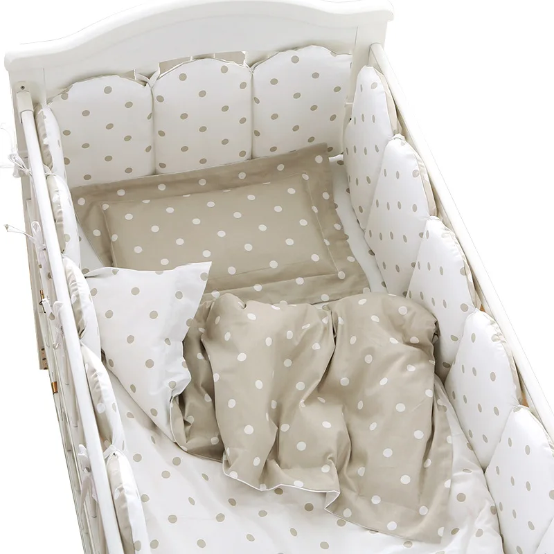 in stock bedding set 100% cotton baby bed sheet crib bedding set