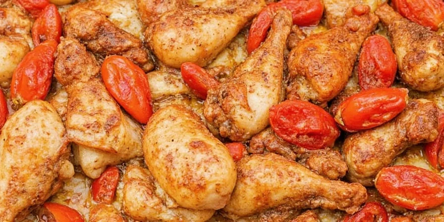 Finished plate of perfectly seasoned chicken