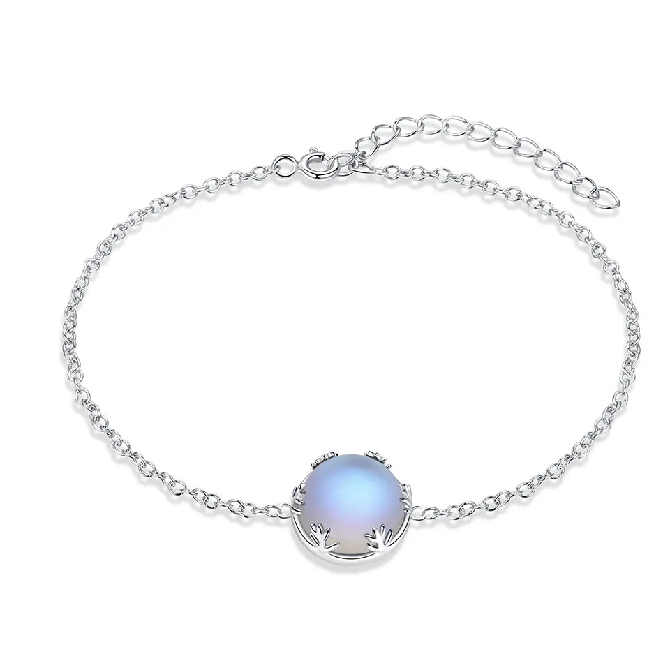 

boutique jewelry 925 sterling silver women bracelet colorful blue aurora gemstone bracelet for female, Blue/ green