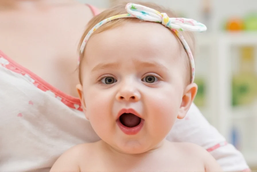 Baby eating cinnamon-spiced apple puree from a spoon