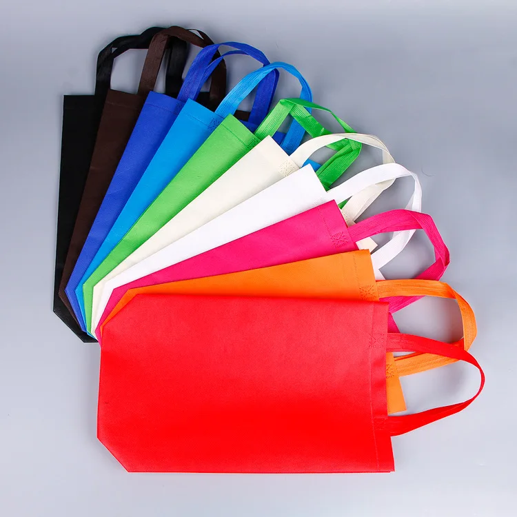 

Eco friendly printed fabric carry bag non woven polypropylene tote bag, White,red, bule or customer's requirement