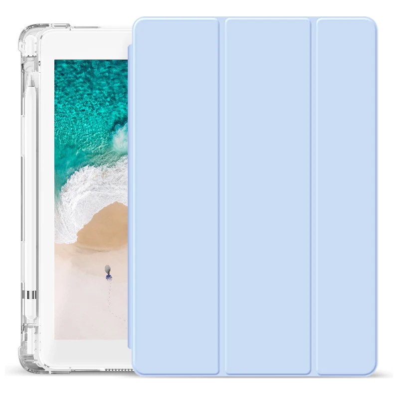 

Stand For iPad pro/air 10.5 case with transparent Back cover for iPad 10.5 inch case