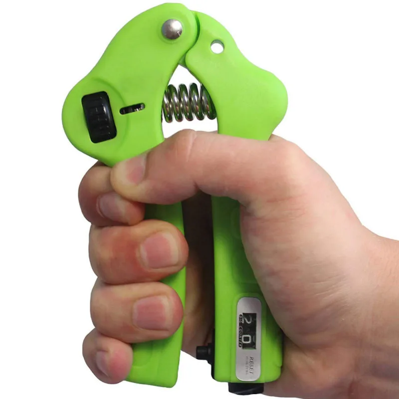 

Hand Grip Strengthener of Fitness Equipment in Countable Spring Finger Pinch Carpal Expander in Muscle Training Wrist Gripper, Green, blue, black, orange